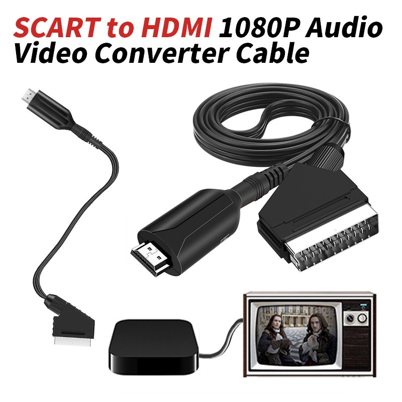 Scart To Hdmi - كابل محول الصوت والفيديو SCART إلى