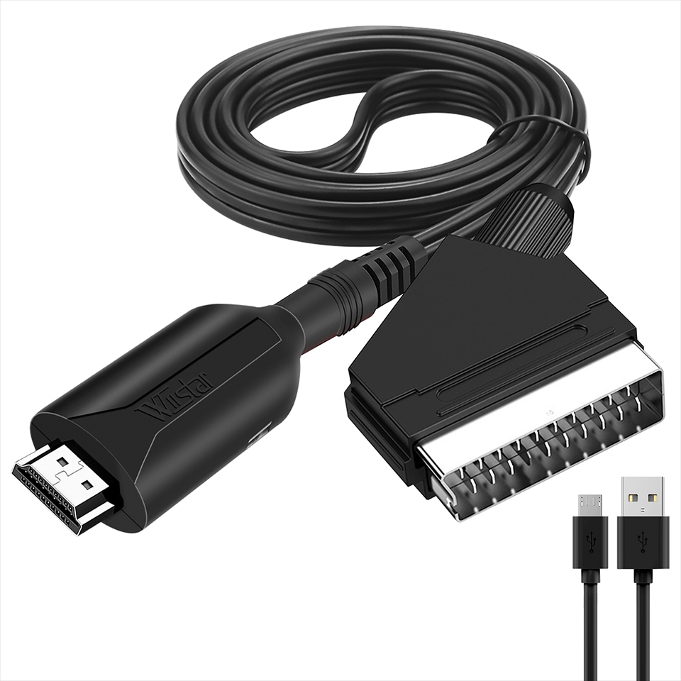 Scart To Hdmi - 1080P HD HDMI-متوافق مع كابل محول