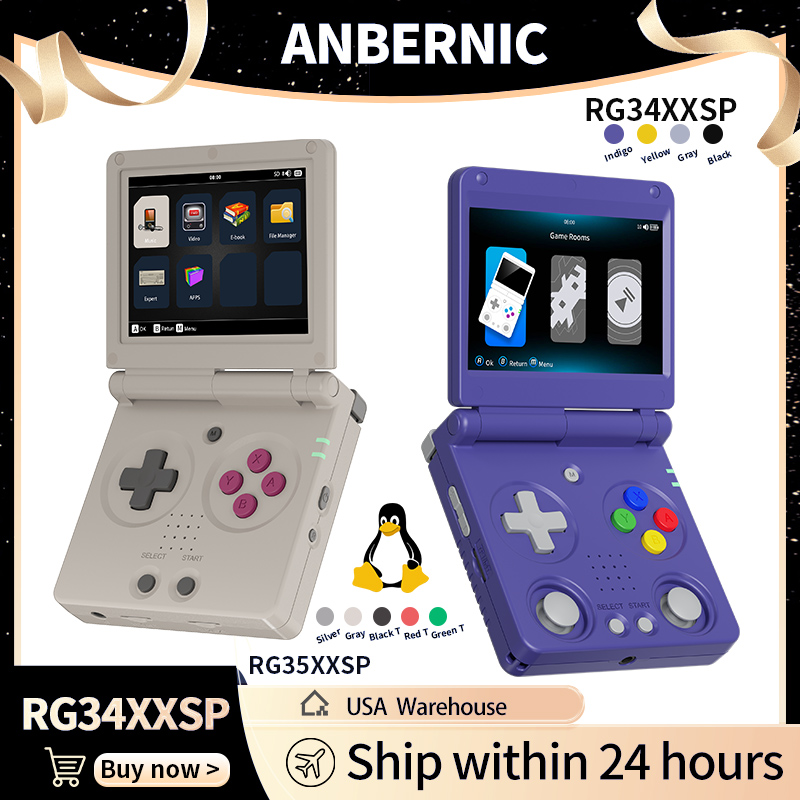 Anbernic RG34XXSP RG35XXSP وحد - مراجعة Retro Gaming N64 وسعره