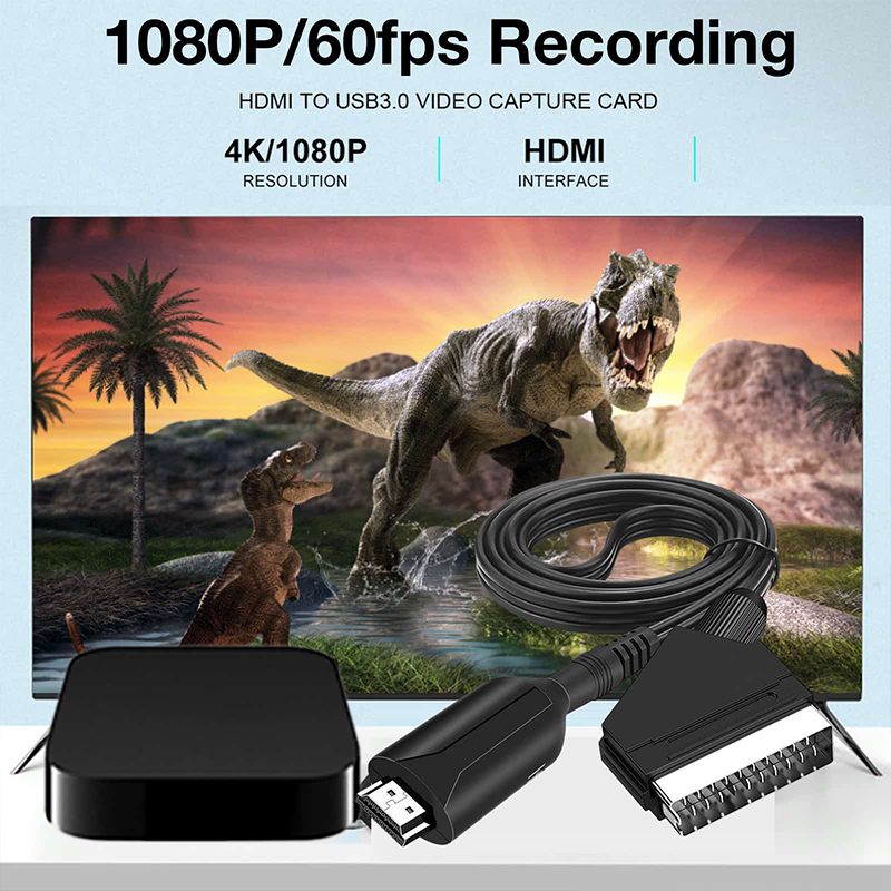 كابل محول الصوت والفيديو SCART - مراجعة Scart To Hdmi وسعره