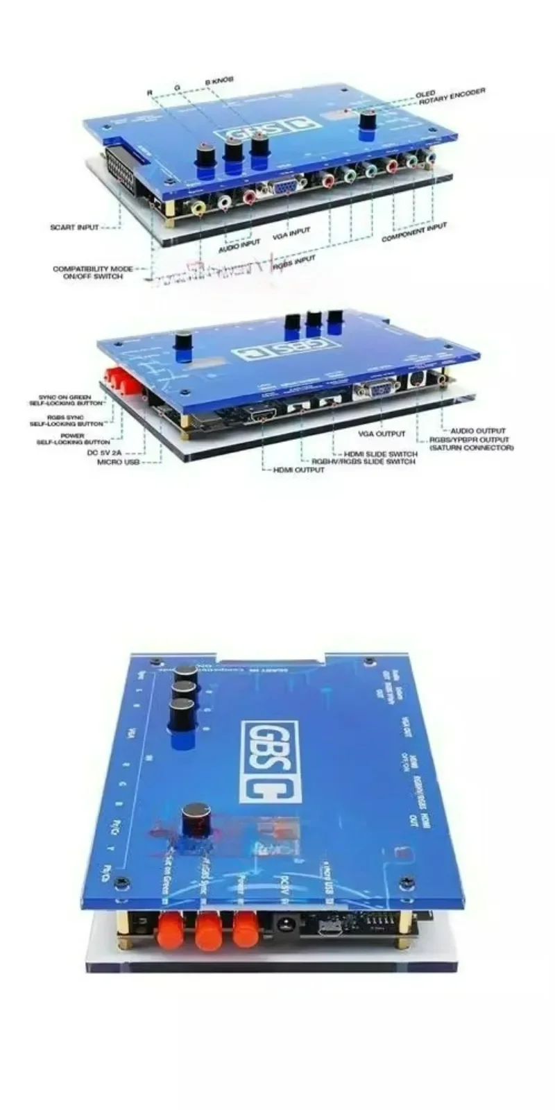 مناسب لوحدة تحكم محول GBS لتحو - مراجعة Scart To Hdmi وسعره