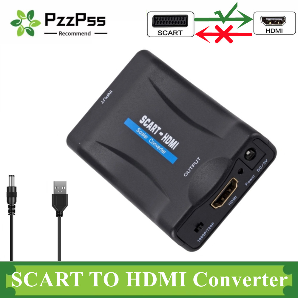1080P سكارت إلى HDMI-متوافق مع - مراجعة Scart To Hdmi وسعره