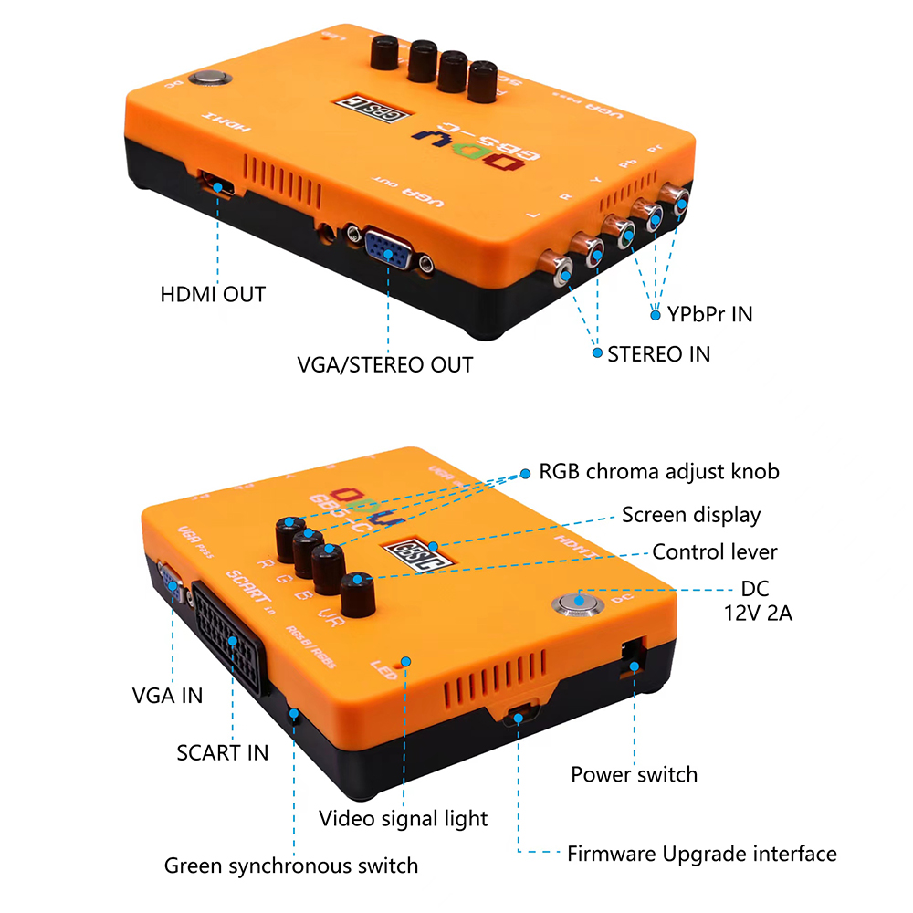 ODV-GBS-C مكون/VGA/سكارت إلى V - مراجعة Scart To Hdmi وسعره