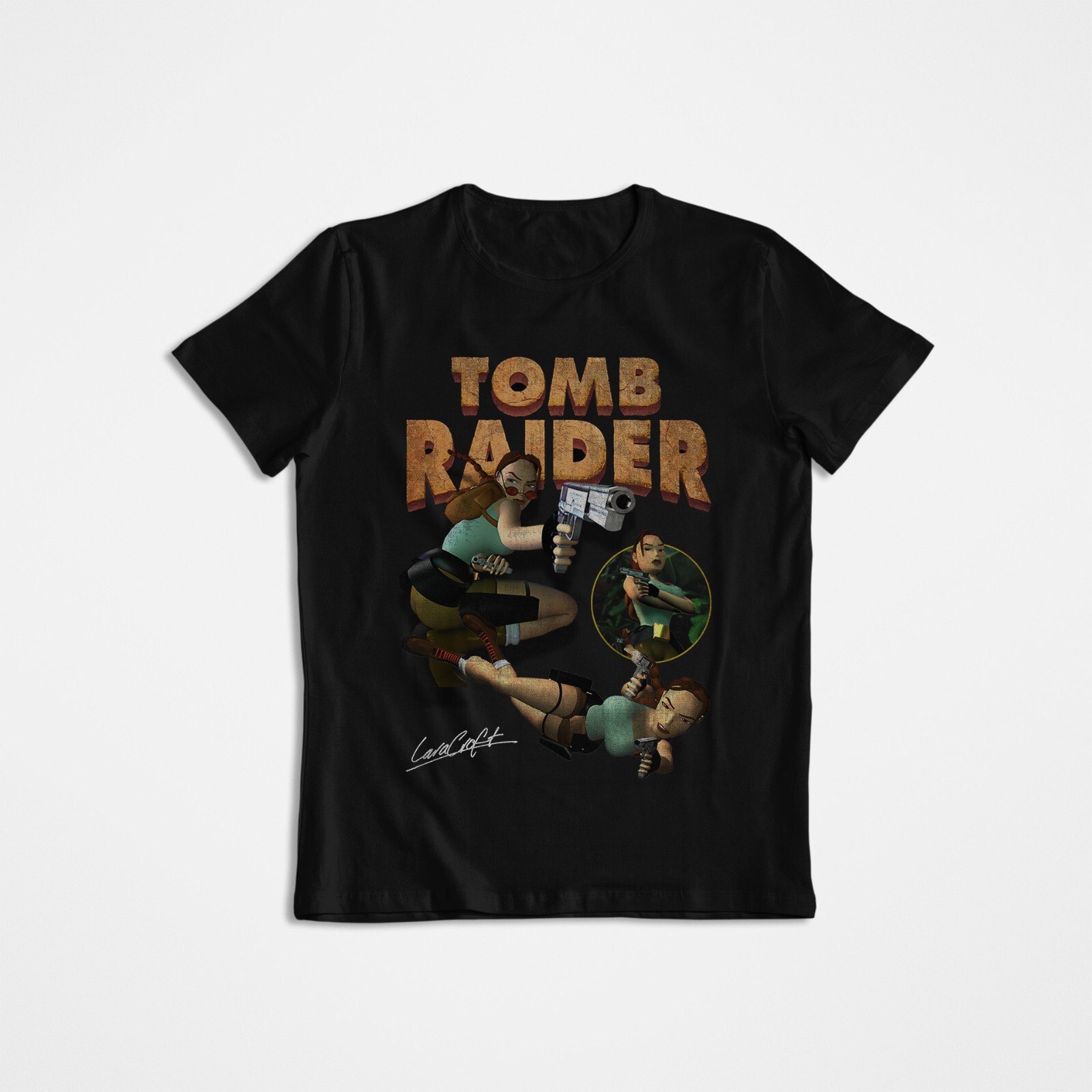 تومب رايدر، لارا كروفت، تي شير - مراجعة Retro Gaming T Shirt وسعره